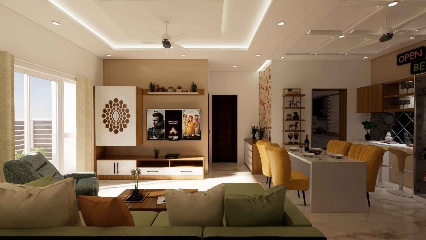 RAVYA sliding wardrobe with tailored internal organisation.